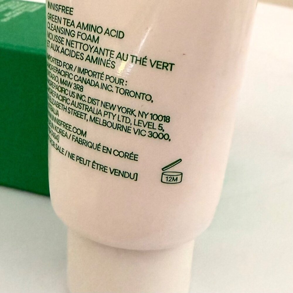 Innisfree Green Tea Amino Acid Cleansing Foam 30 ml Facial Cleanser - Picture 4 of 7